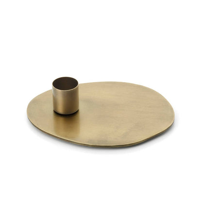 Suporte para Velas em Latão Dourado