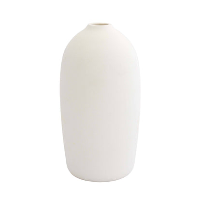 Jarra Decorativa Bio em Cerâmica Branca 19 cm